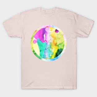 Abstract watercolor circle T-Shirt